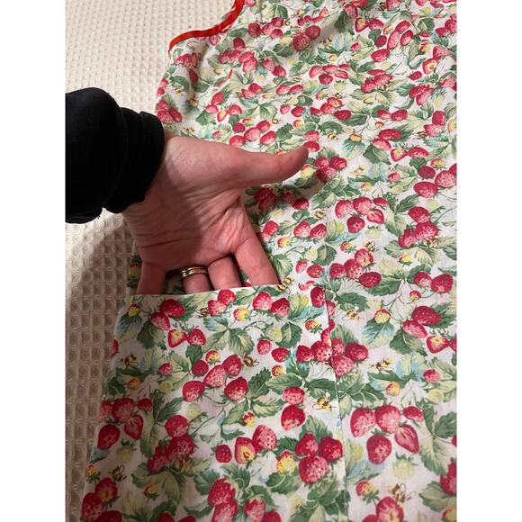 Ashley Taylor Intimates Plus Strawberry Print Button Up Mumu Nightgown Size 1X - Picture 7 of 14